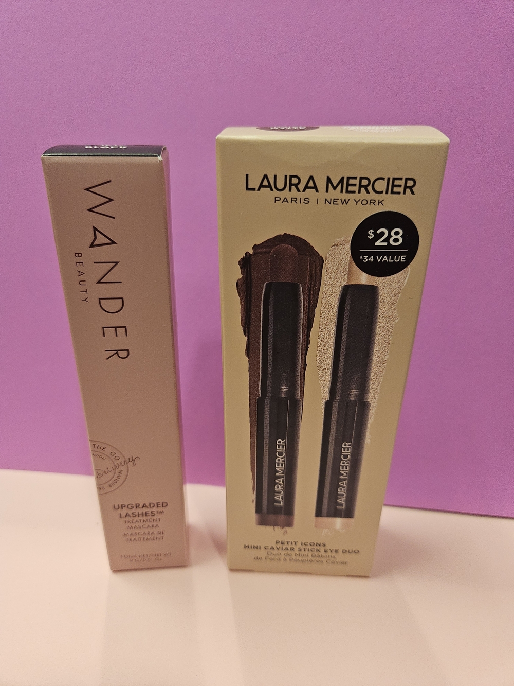 🥳 3/$60 Laura Mercier Mini Caviar Stick Eye Duo Caoco Matte And Rose Gold